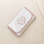 Trocador com bolso Off White com Rose
