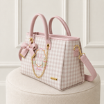 Bolsa New York Xadrez Rose