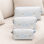 Kit Trio Necessaire Estampa Balão com Azul BB