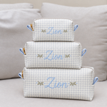 Kit Trio Necessaire Estampa Balão com Azul BB