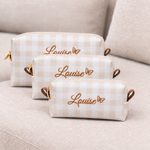 Kit Trio Necessaire Xadrez Nude