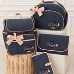 Kit Tradicional Linho Preto com Rosé