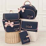 Kit Tradicional Linho Preto com Rosé