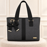 Bolsa New York Linho Preto