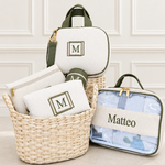 Kit Acessórios Tricot Marfim com Verde Musgo