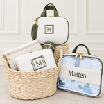 Kit Acessórios Tricot Marfim com Verde Musgo