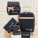 Kit Maternidade Linho Preto com Rosé