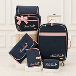 Kit Maternidade Linho Preto com Rosé