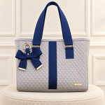 Bolsa New York Fendi Matelado com Azul Marinho
