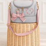 Frasqueira Luxo Linho Cru com Rose
