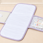 Trocador com Bolso Off White com Lavanda