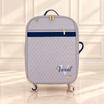 Mala de Rodinhas Fendi com Azul Marinho detalhe com Matelasse
