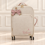 Mala de Rodinha com Bolso Palha com Rose