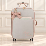 Mala de Rodinha com Bolso Perola com Rosegold