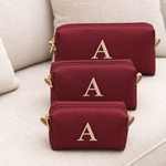 Kit Trio Necessaire Marsala com Rose