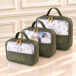 Kit Necessaire Cristal Verde Musgo