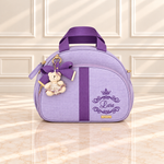 Bolsa Maternidade Linho Lavanda com Roxo