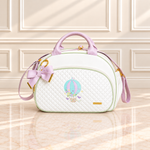 Bolsa Maternidade Off White com Rosa