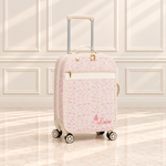 Mala de Rodinhas Floral com Off White