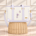 Bolsa Londres Off White com Lavanda