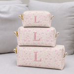 Trio Necessaire Floral com Off White