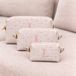 Trio Necessaire Floral com Off White