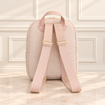Mochila Tradicional Linho Aveia com Rosegold Mavie