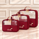 Kit Necessaire Cristal Marsala com Rosé