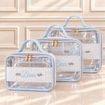 Kit Necessaire Cristal Estampa Balão com Azul BB