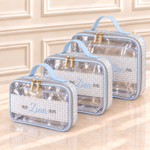 Kit Necessaire Cristal Estampa Balão com Azul BB