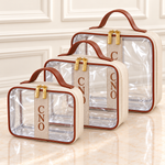 Kit Necessaire Cristal Palha com Caramelo