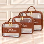 Kit Necessaire Cristal Caramelo