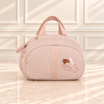 Bolsa Maternidade Linho Rose com Salmão