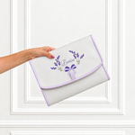 Porta Laço Prata com Lavanda (interno Xadrez)