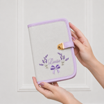 Porta Cartão Vacina Prata com Lavanda