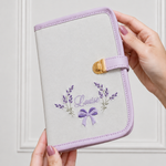 Porta Cartão Vacina Prata com Lavanda