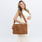 Bolsa Viena Cotelê Caramelo