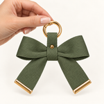 Chaveiro Laço Fita Verde Musgo
