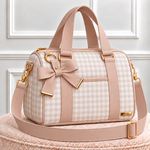 Bolsa Milão Xadrez Rose