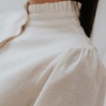 Camisa Plissada Areia