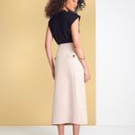 Saia Midi Aura Areia