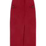 Saia Midi Aura Cereja