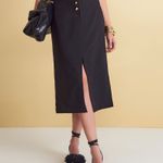 Saia Midi Essence Preto