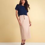 Saia Midi Essence Areia