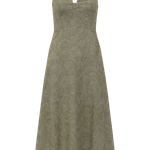 Vestido Bordado Chá Verde