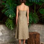 Vestido Bordado Chá Verde