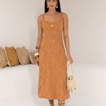 Vestido Midi Aurora Castanho