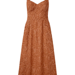 Vestido Midi Aurora Castanho