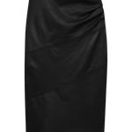 Saia Couro Liverpool Preto