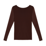 Blusa Tule Oxford Marrom